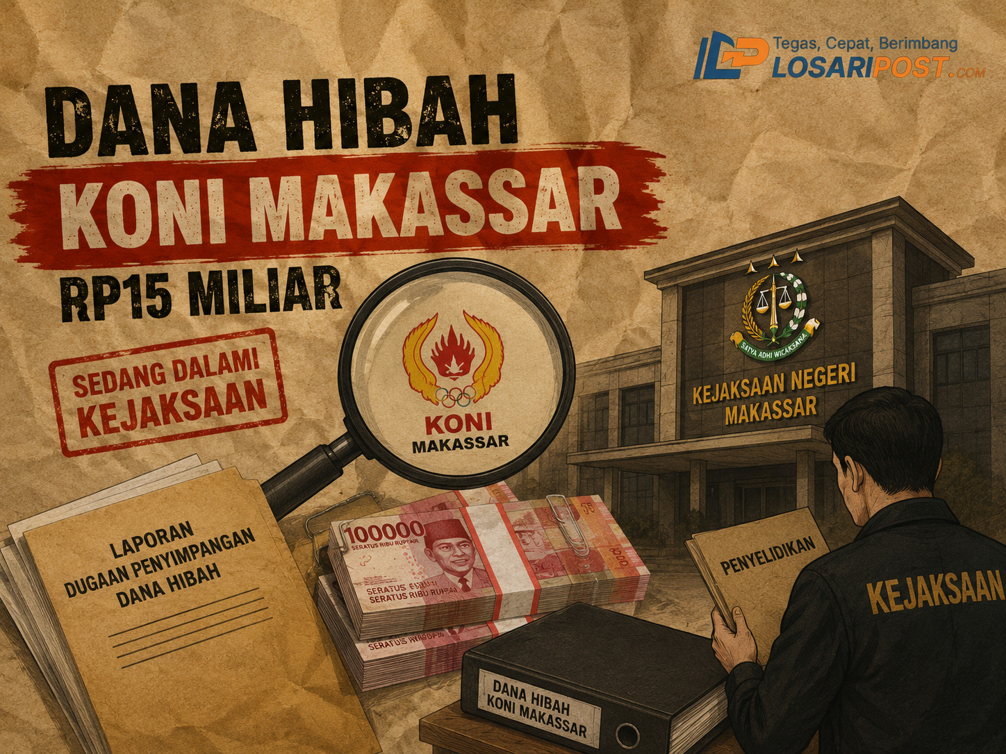 Kejari Makassar Dalami Laporan Dugaan Penyimpangan Dana Hibah KONI Rp15 Miliar