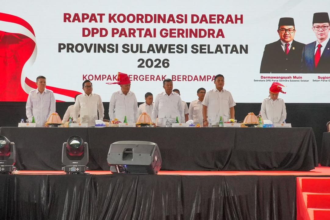 Rakorda Gerindra Sulsel Jadi Awal Perburuan Kursi Lebih Banyak di Pemilu 2029